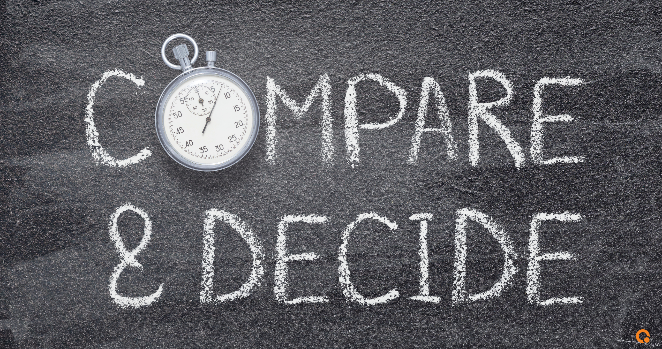 Image showing the words Compare and Decide.