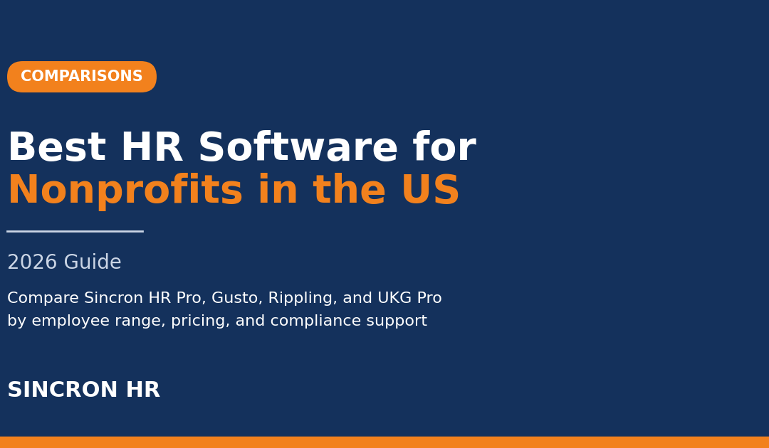 Best HR software for nonprofits in the US, 2026 comparison guide cover image