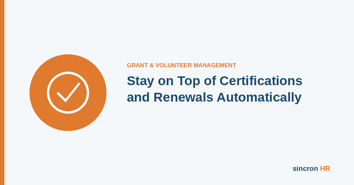 Icon representing credential and compliance tracking software for automated certification renewal alerts