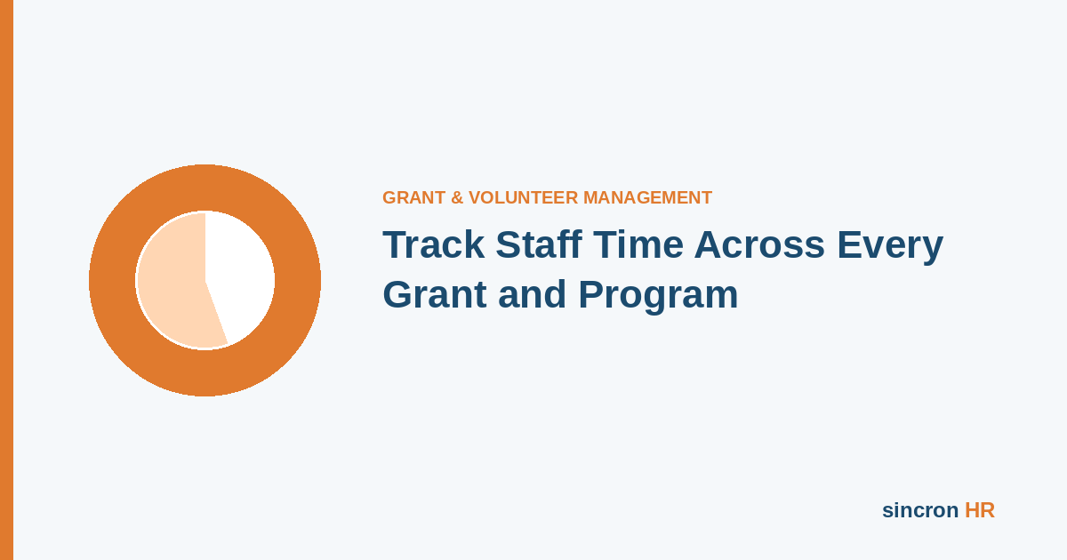 Icon representing grant allocation and labor tracking software for tracking staff time across multiple grants