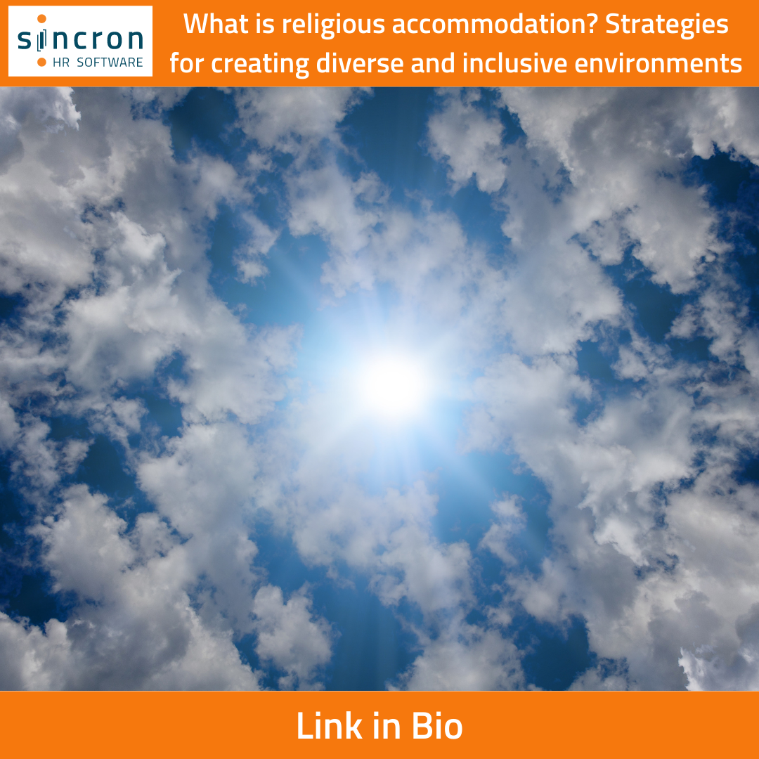 Sincron HR Blog Post: Diversity and Inclusion - Religion. Blog post photo of the sun breaking through the clouds